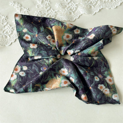 GIFTY - Tie-Dye & Oil Painting Style Square Scrunchie