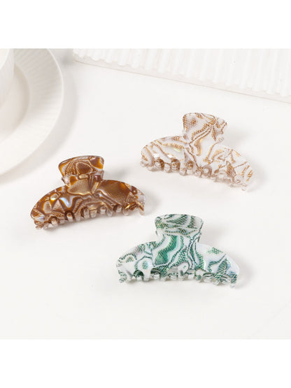 Beau - Textured Half Round Hair Claw Clip