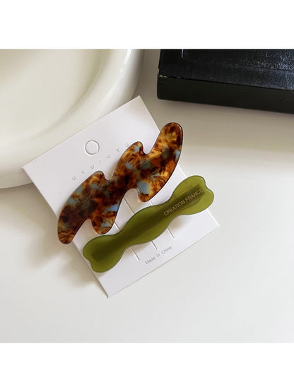 Beau - Minimalist Wavy-Shaped Hair Clip