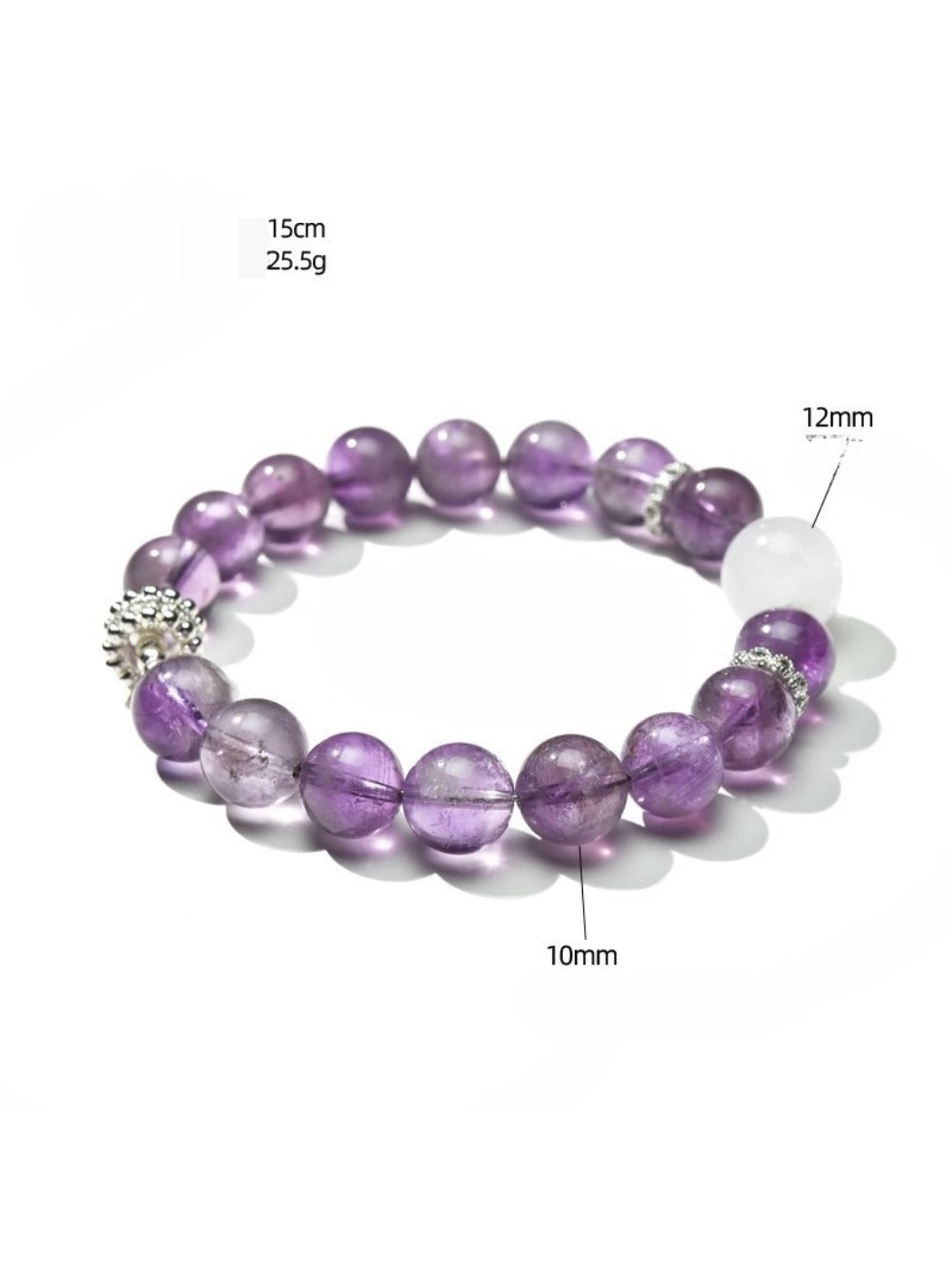 Lovra crystal beaded bracelet displayed on a black velvet cushion