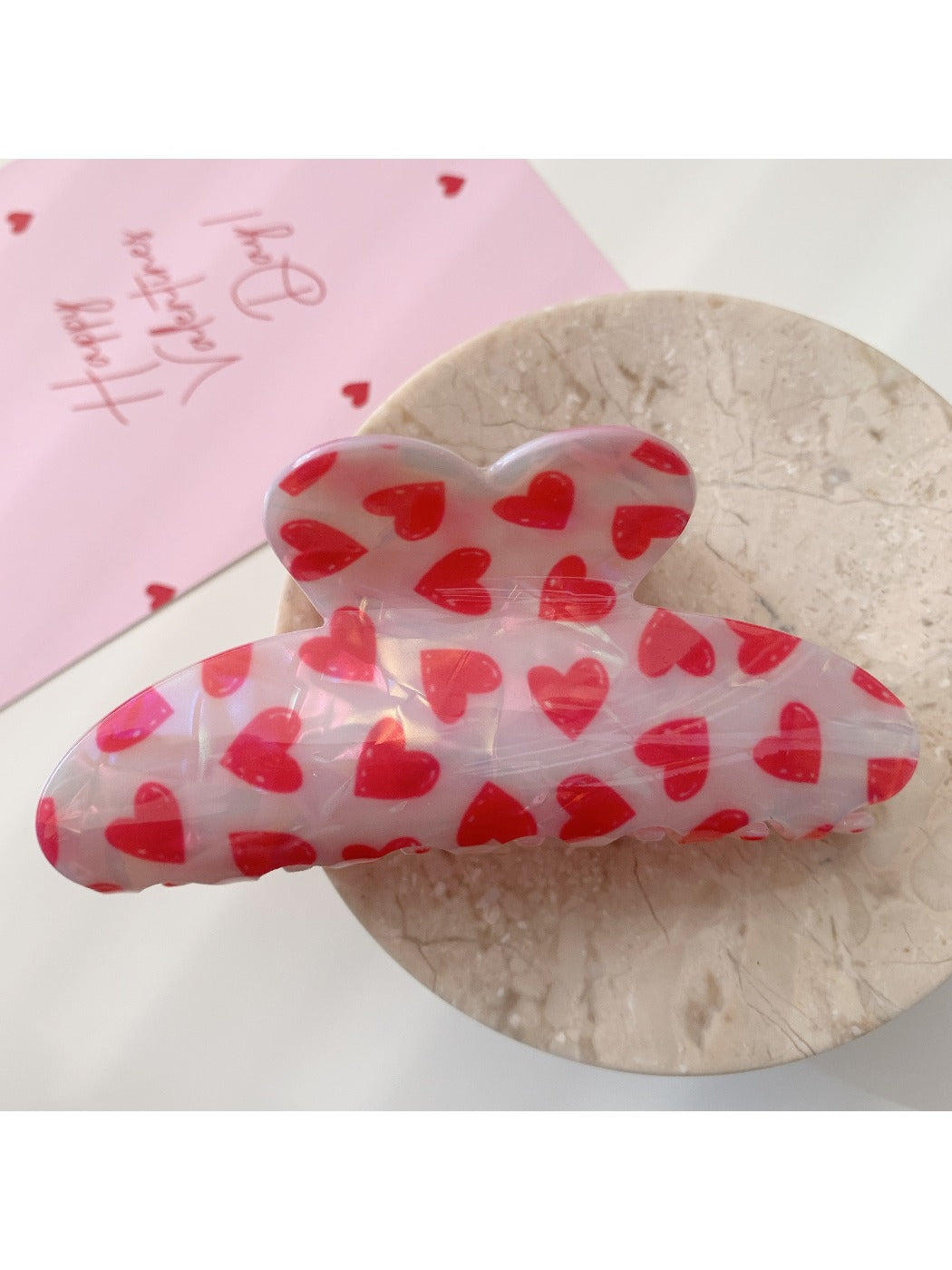 Beau - Sweet Valentine's Day Heart-Shaped Hair Clip