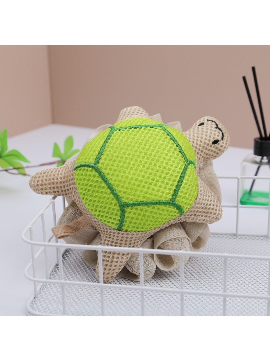 Papo - Cartoon Turtle Bath Puff Large Soft Foaming