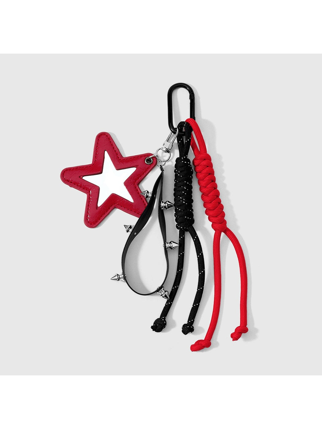 Keypus - Y2K Star Mirror Woven Cord Bag Charm Keychain