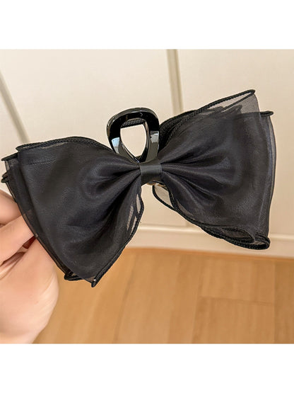 Beau - Sweet Style Mesh Bow Decorative Claw Clip