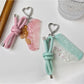 Keypus - Bow Animal Print Comb Keychain