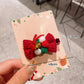 Beau - Bright Christmas Velvet Bow Hair Clip