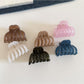 Beau - Clear Pumpkin Shape Plastic Alloy Claw Clip