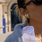 Earedge - Two-Tone Butterfly Stud Earrings