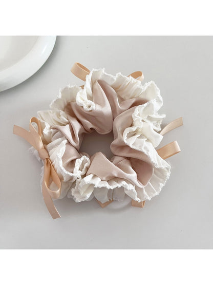 Gifty - Ballet Lace Bow Satin Hair Tie