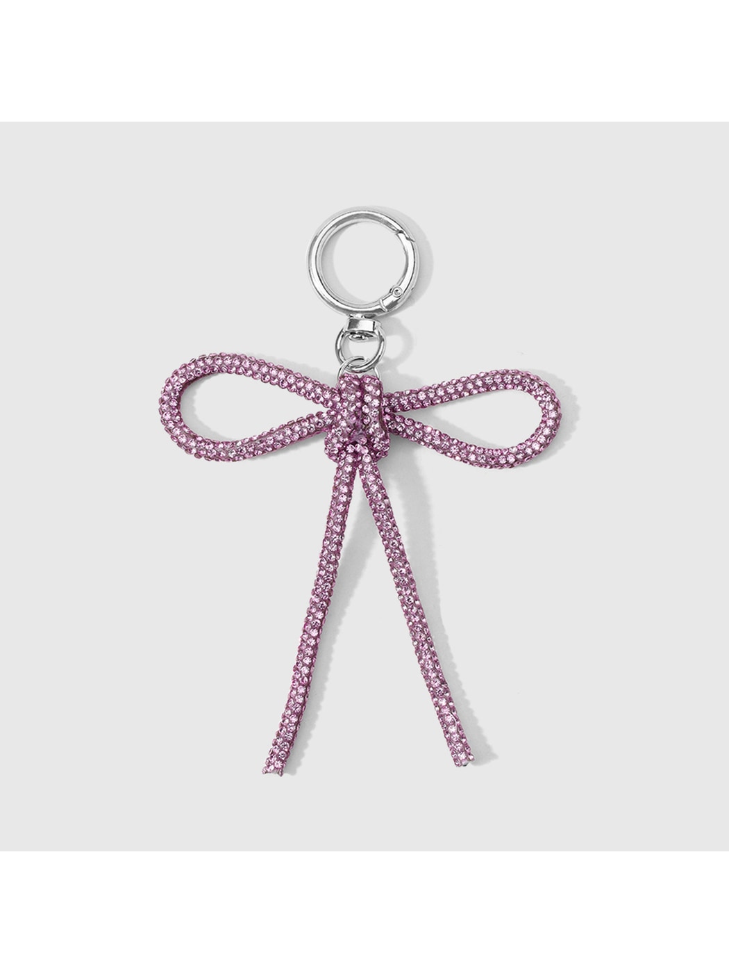 Keypus - Y2K Style Rhinestone Bow Bag Charm Keychain