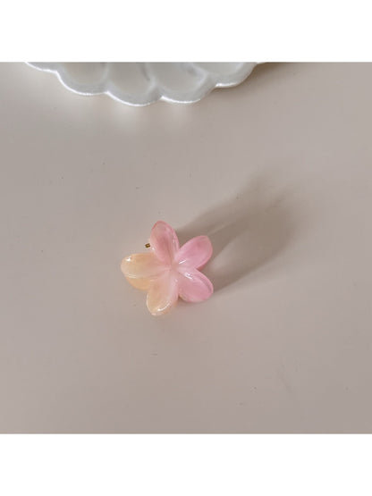 Beau - Sweet Floral Starfish Bow Wave Claw Clip