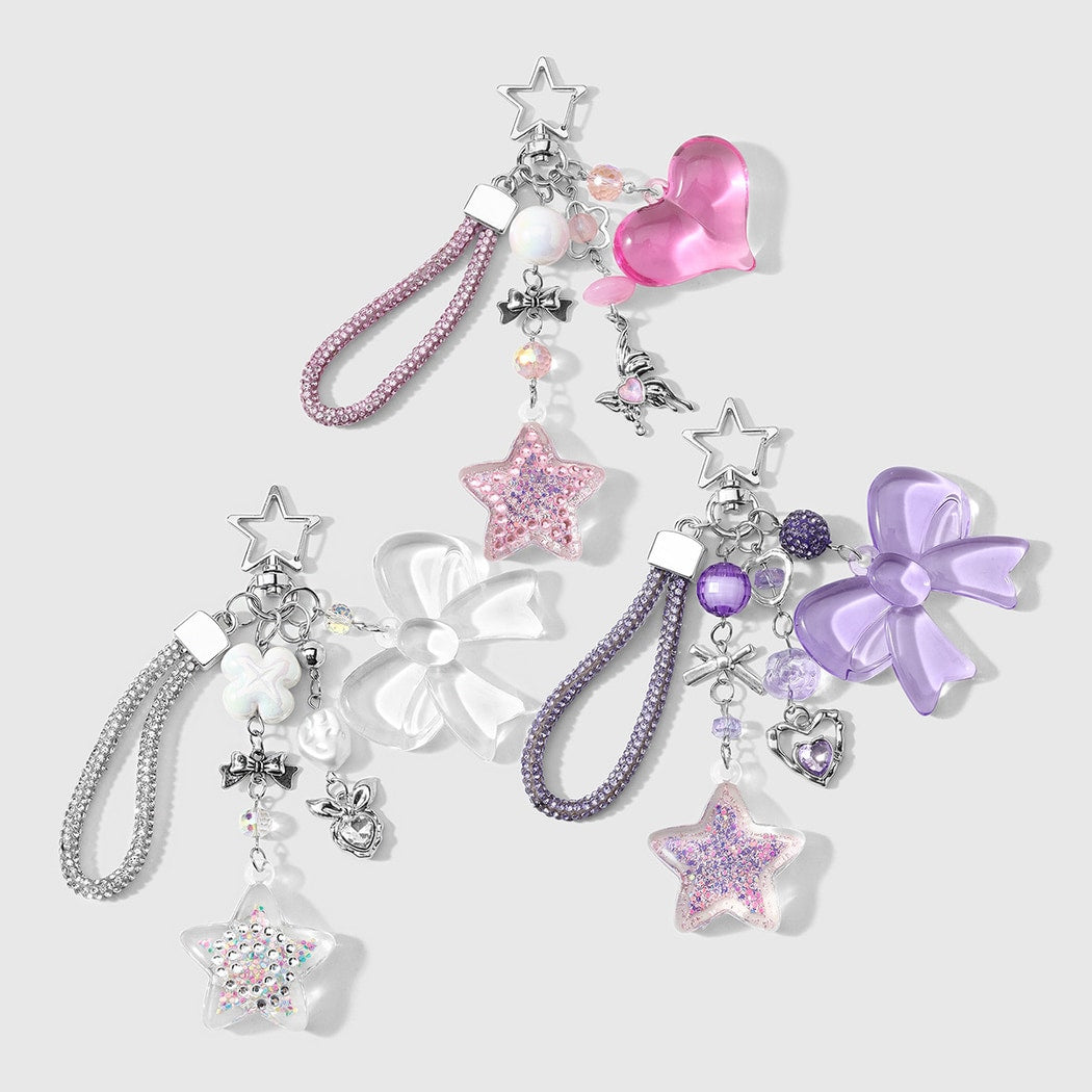 Keypus - Sweet Star and Bow Fashion Keychain