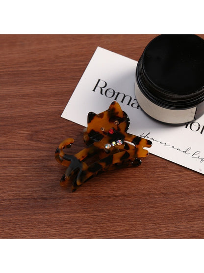 Beau - Openwork Cat Shaped Hair Claw Clip