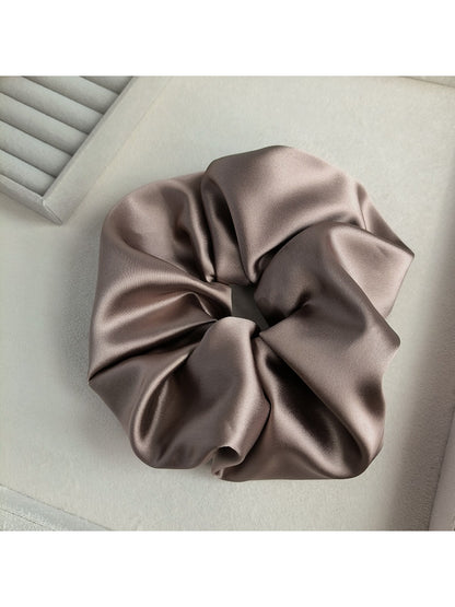 Gifty - Elegant Solid Color Satin Scrunchie