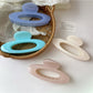 Beau - Oval Shaped Openwork Hair Claw Clip