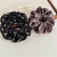 Gifty - Floral Mesh Ruffle Fabric Scrunchie