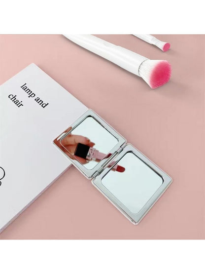 Mirroray - Minimalist Rose Motif Compact Mirror