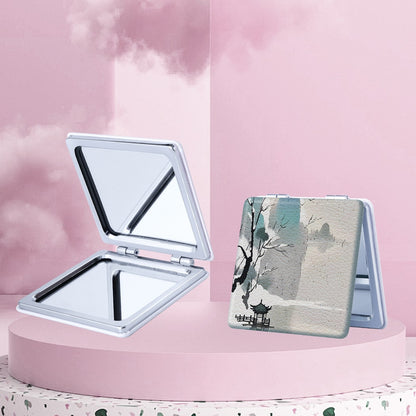 Mirroray - Retro Landscape Print Foldable Compact Mirror
