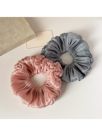 Gifty - Colorful Pleated Satin Scrunchie
