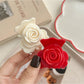 Beau - Glossy Rose Flower Acrylic Alloy Claw Clip