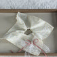 Gifty - Geometric Plaid Scarf Bow Style Scrunchie