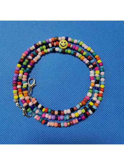 Velra - Beaded Smiley Face Eyeglass Strap