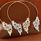 Nozari - Rhinestone Wing Design Open Choker Necklace