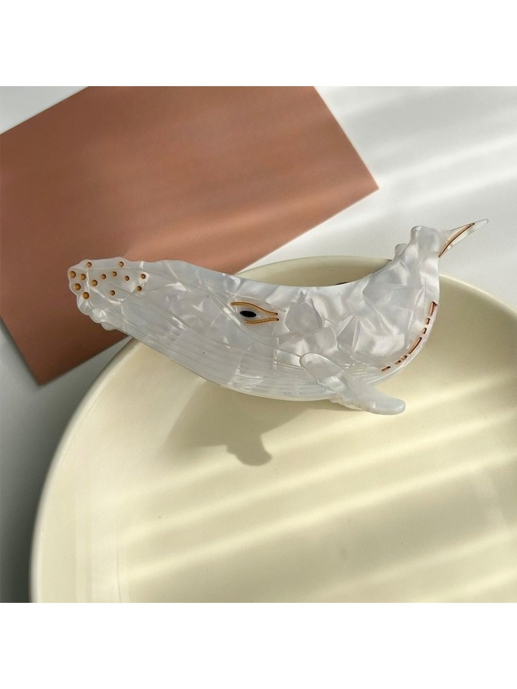 Beau - Ocean Whale Hair Clip