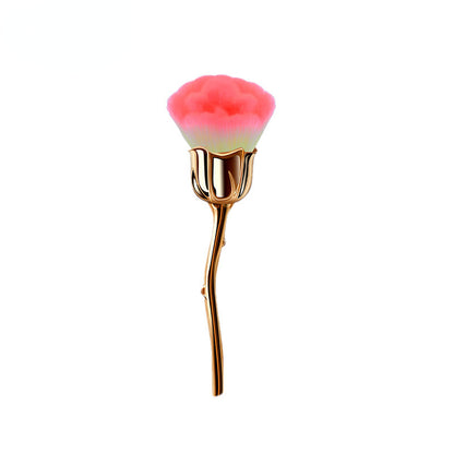 Smoosh -  Rose Flower Makeup Brush, Large Powder Brush