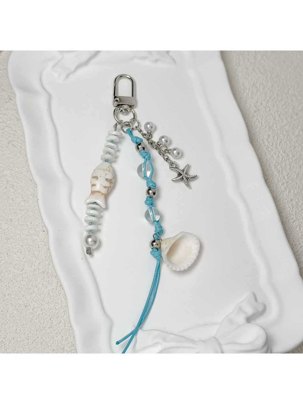Keypus - Coastal Starfish Charm Keychain