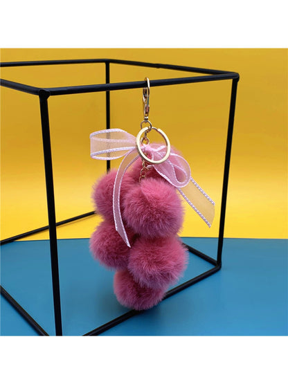 Keypus - Grape Shaped Plush Keychain Bag Charm