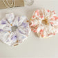 Gifty - Floral Polyester Fabric Ponytail Scrunchie