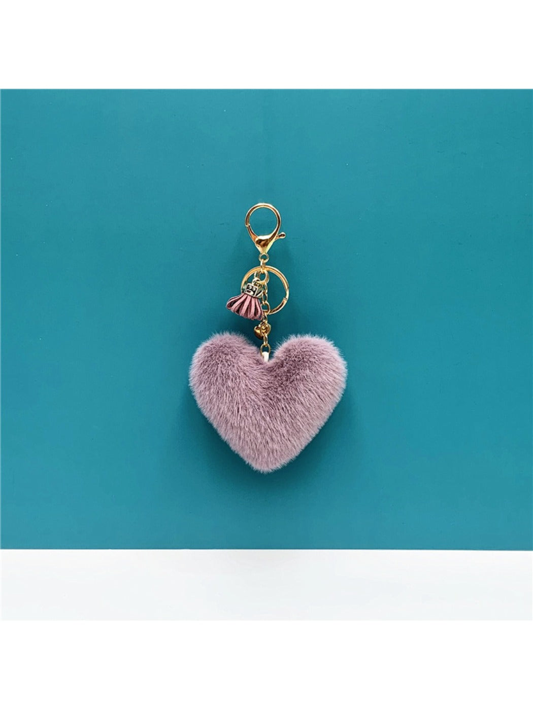 Keypus - Plush Heart Shaped Bag Charm Keychain