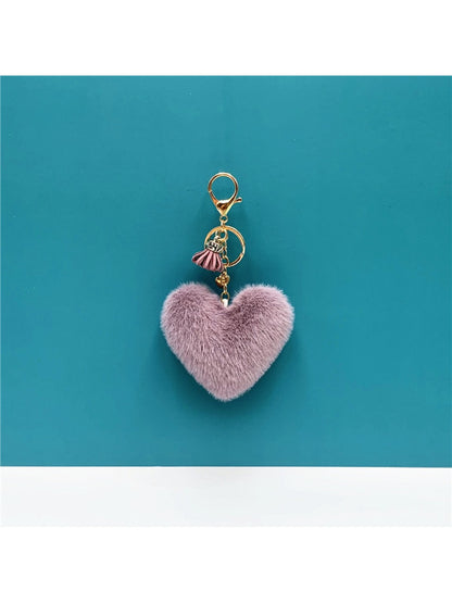 Keypus - Plush Heart Shaped Bag Charm Keychain