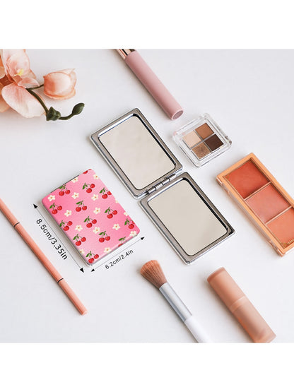 Mirroray - Cherry Print Foldable Touch Up Handheld Mirror