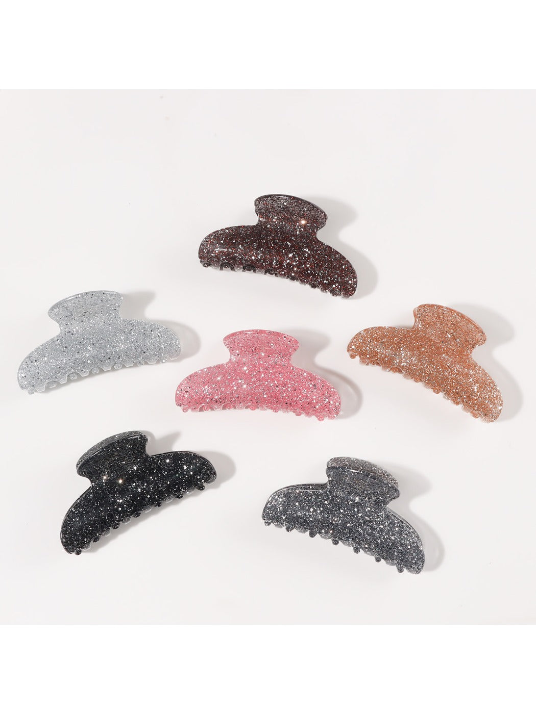 Beau - Shiny Half Circle Hair Claw Clip