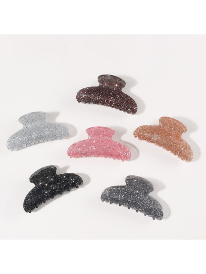 Beau - Shiny Half Circle Hair Claw Clip