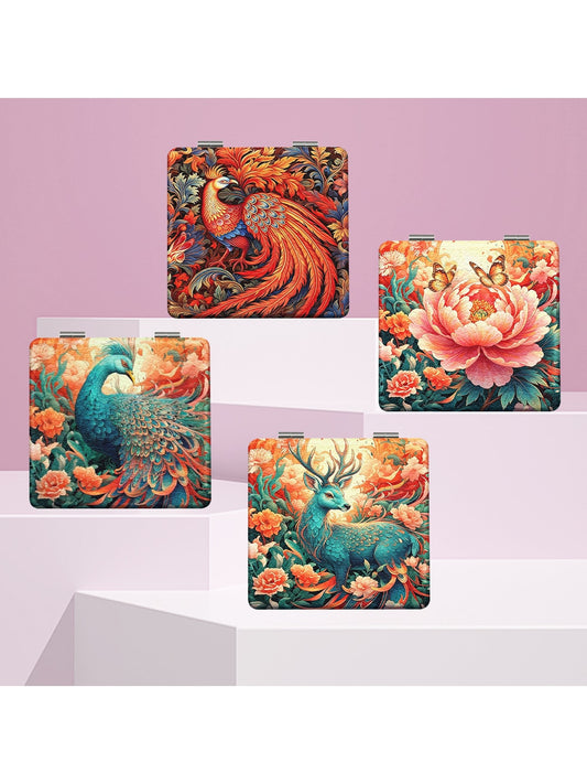 Mirroray - Decorative Printed Foldable Compact Mirror
