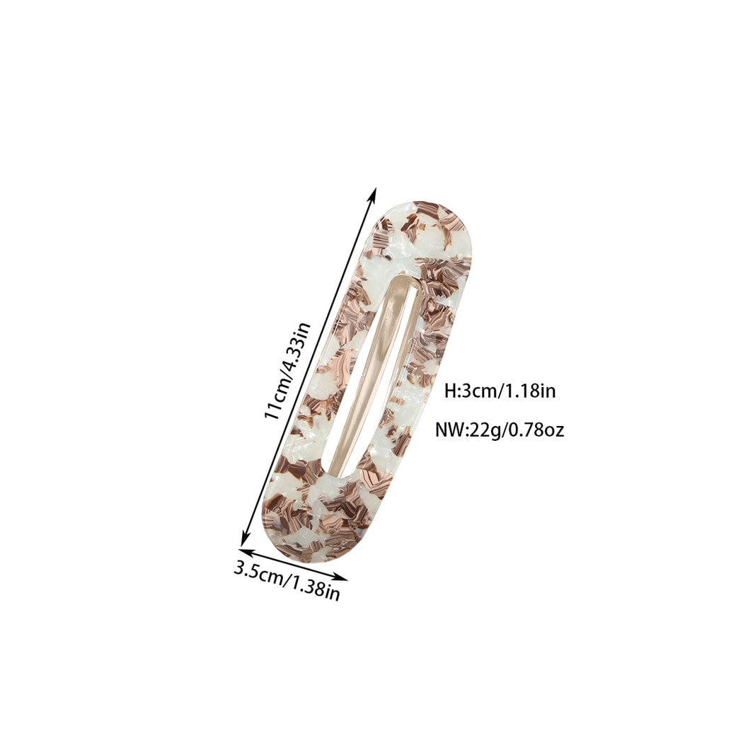 Beau - Women's Acetate Oval Hair Clip