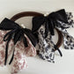 Side view of Beau Ink Wash Bow Ribbon Claw Clip highlighting bow shape