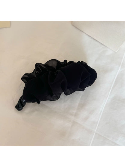 Beau - Cloud Shape Sheer Fabric Polka Dot Banana Clip