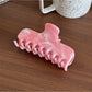 Beau - Marbled Plastic Geometric Line Claw Clip