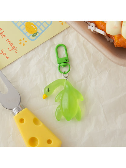 Keypus - Cute Solid Color Roast Duck Shaped Keychain