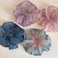 Gifty - Floral Mesh Ruffled Sheer Fabric Scrunchie