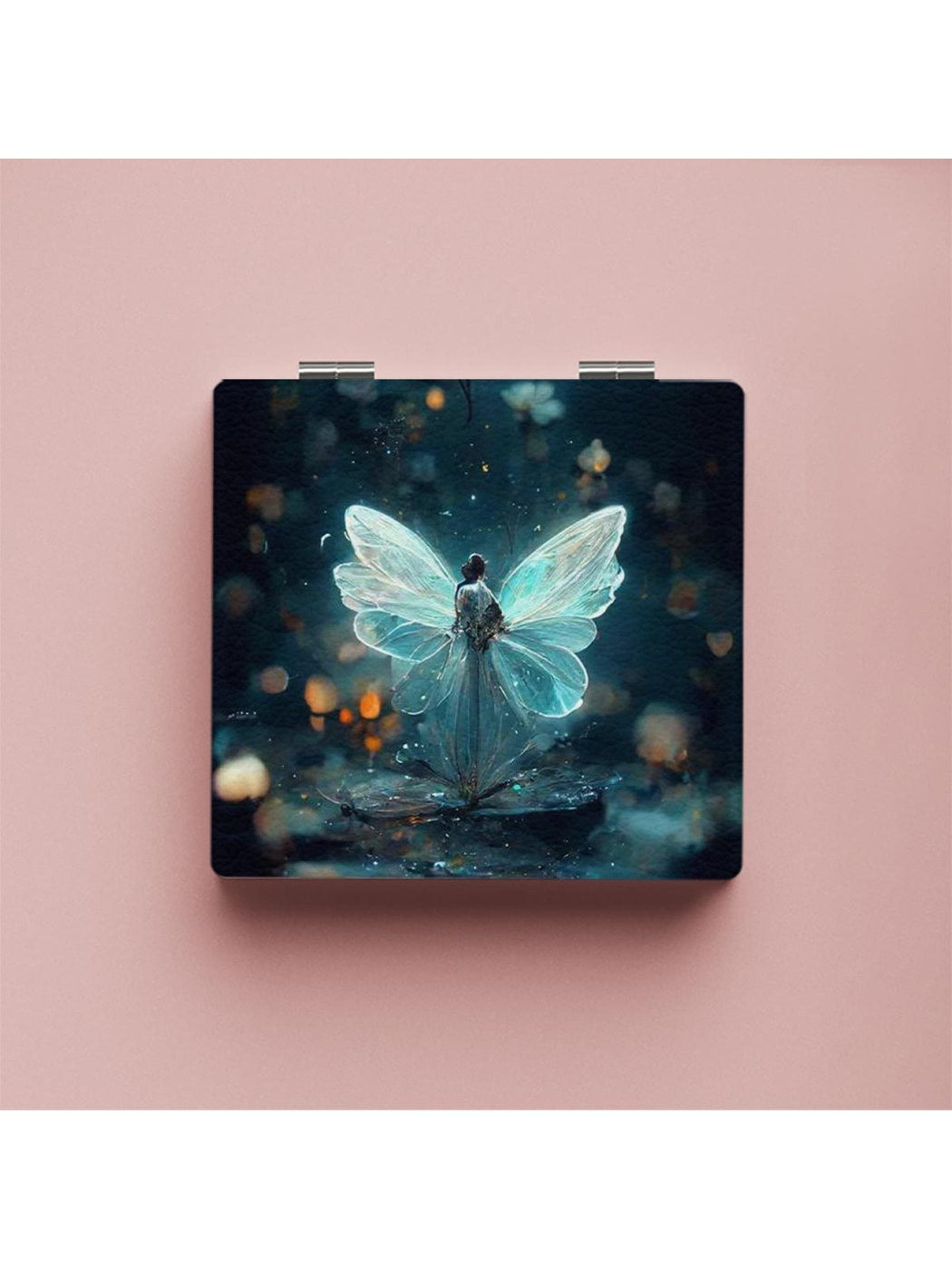 Mirroray - Portable Square Printed Pocket Makeup Mirror