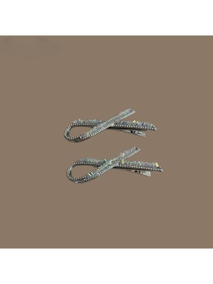 Beau - Cross Design Alloy Duckbill Side Hair Clip