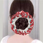 Gifty - Elegant Cherry Embroidery Hair Tie Korean Style