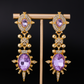 Earedge - Ornate Geometric Drop Style Stud Earrings