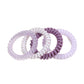 Gifty - Mixed Color Plastic Spiral Ponytail Coil Hair Tie