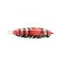 Beau - Check Pattern Feather Detail Acetate Side Barrette
